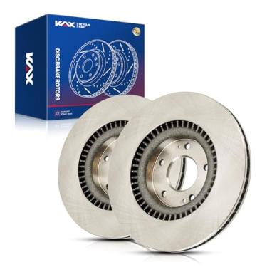 Imagem de KAX Substituição do par de rotores de freio a disco dianteiro de 32 cm para Optima 2011-2020 2.0L, Sonata 2015-2019 2.0L, Sport-age 2017-2021 2.0L, Azera 2012-2017, Cadenza 2014-2016, Nexo 2019-2023