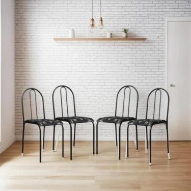 Imagem de Kit 4 Cadeiras de Cozinha Sala Jantar Varanda Sala de Estar Epoxi 544.