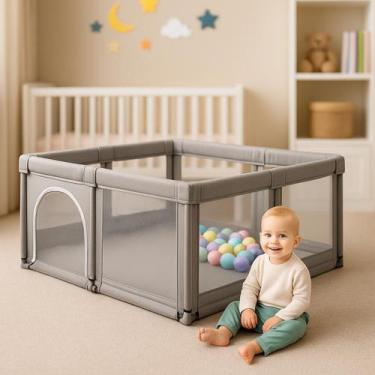 Imagem de Cercadinho para Bebe Para Bebês e Crianças Pequenas Chiqueirinho Bebe 