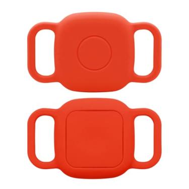 Imagem de Suporte de coleira de cachorro para rastreador Bluetooth Tile Mate 2024/2022, à prova d'água, antiperda, capa protetora segura para chaves, bolsas, etiqueta de coleira de cachorro e gato, pacote com 2