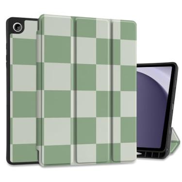 Imagem de MEEgoodo Capa para Samsung Galaxy Tab A9 Plus 27.9 cm 2023 com suporte para caneta S, capas para tablet inteligente A9+ com suporte de couro triplo + capa traseira de TPU macio + despertar/hibernar