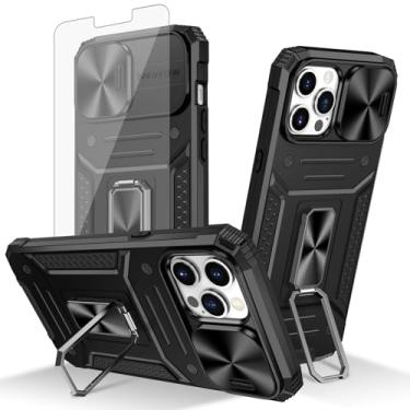 Imagem de Asuwish Capa de telefone para iPhone 12 Pro Max 6.7 com capa de câmera deslizante de vidro temperado protetor de tela suporte de anel protetor celular iPhone12promax 5G i 12s Plus iPhone12 12pro