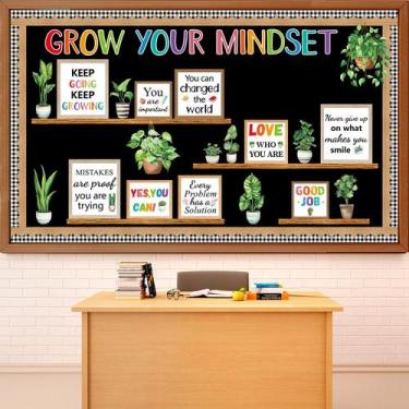 Imagem de Conjunto de decorações de quadro de avisos para plantas em vasos de ve