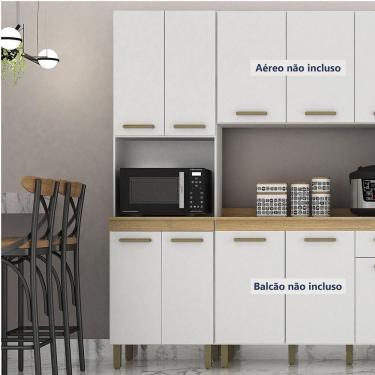 Imagem de Paneleiro Com Nicho 4 Portas São Luis Valdemoveis Branco