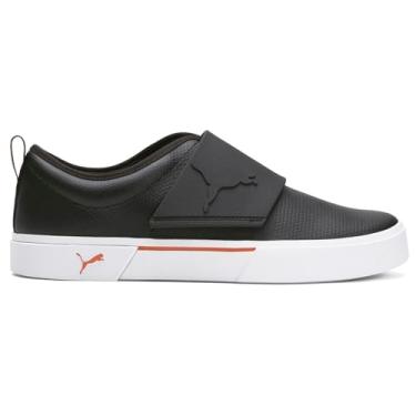 Imagem de PUMA El Rey II Logomania Tênis masculino casual sem cadarço, Couro PUMA Black Chili Powder, 43