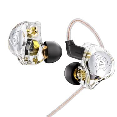 Imagem de HiFi IEM para jogos, CCZ MC02 em monitores auriculares, fones de ouvido para jogos com som de cristal claro, fones de ouvido com fio 1DD de 10 mm com pontas de ouvido IEMS patenteadas para computador