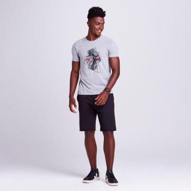 Imagem de Camiseta Docthos Estampa Aguia Slim 109 MESCLA M-Masculino