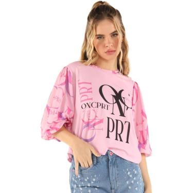 Imagem de Blusa Onça Preta Change VE24 Rosa Feminino-Feminino