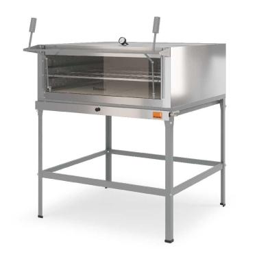Imagem de Forno De Lastro Inox A Gás Com Pedra Refratária Fl900 - Tostando