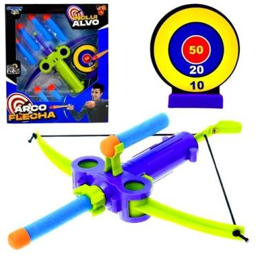 Imagem de Brinquedo Arco e Flechas Dardos acerta o Alvo infantil ferias Company 