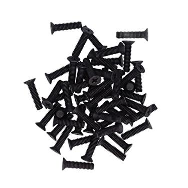 Imagem de Parafuso de contra -balcão de 50pcs M4 A2-70 Com Processo Galvanizado Preto para Manutenção de Reparos, o Conjunto Inclui Parafusos Planos, Balcões Afundados e de contra -escala