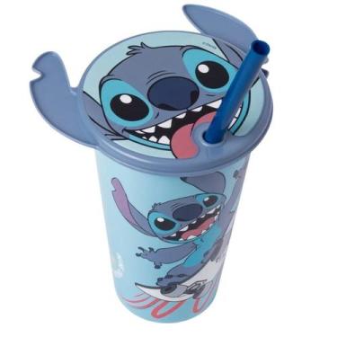 Imagem de Stitch Copo para Refrigerante 500ml Orelhas 3D Disney - Plasútil