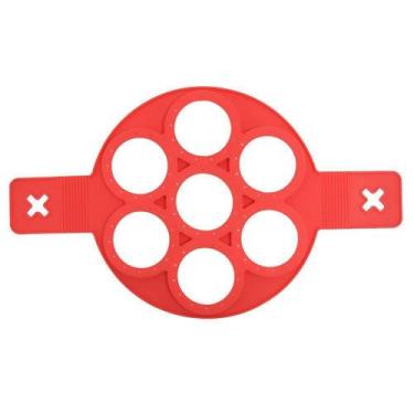 Imagem de Forma de Silicone Para Panquecas e Ovos Mimo Style Vermelho