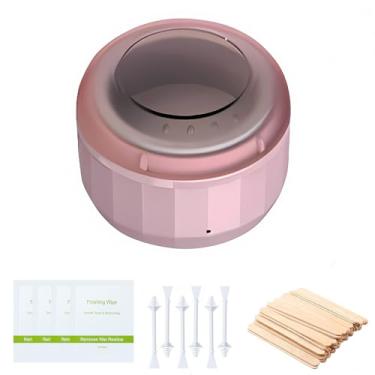 Imagem de Mini Aquecedor De Cera, Kit Pequeno Aquecedor De Cera EléTrico Para Homens, Mulheres, Rosto, Corpo, Sobrancelhas E LáBios, DepilaçãO (Rosa)