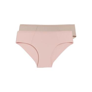 Imagem de Kit com 2 Calcinhas Biquíni Liz 50391 Colorido, Bege, M