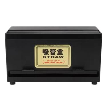 Imagem de Bothyi Dispensador de canudos, suporte para canudos, balcão, organizador de hashis, caixa de armazenamento para cozinha, café, loja, restaurante de fast food, L Non Adjustable