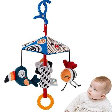 Imagem de Móbiles de criança para berço,Brinquedo Berço Móvel | Carrinho de brinquedo portátil, berços para pendurar decorações para meninos, meninas, presentes, recém-nascidos, crianças Hersil