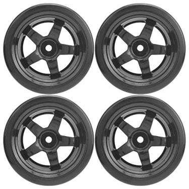 Imagem de RiToEasysports 4pcs 63mm RC Drift Car Pneus, Drift Hard Pneu Substituição para WPL D12 1/10 RC Car