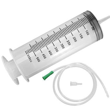 Imagem de Seringa de plástico Hoypeyfiy 550 mL com tubo de 1,1 m para laboratóri