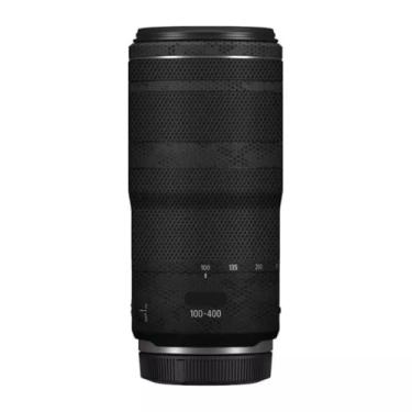 Imagem de 100-400 5.6-8 Adesivo de lente de câmera antiarranhões para Canon RF100-400mm F5.6-8 é USM Coat Wrap película protetora corpo capa de pele (preto de bambu)