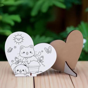 Imagem de Kit 10 Lembrancinhas Mdf Dia das Crianças para Colorir - R9 Decor, Mod