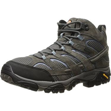 Imagem de Merrell Women's Moab 2 Mid Waterproof Hiking Boot, Granite, 8 W US