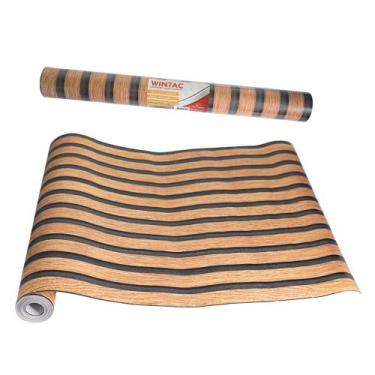 Imagem de Plástico Adesivo de Madeira Tom Claro Ripado - Rocie