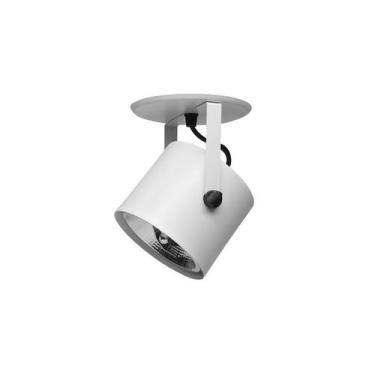 Imagem de Spot Móvel Taschibra Cannon para 1 Lâmpada AR111 GU10 Bivolt, Branco