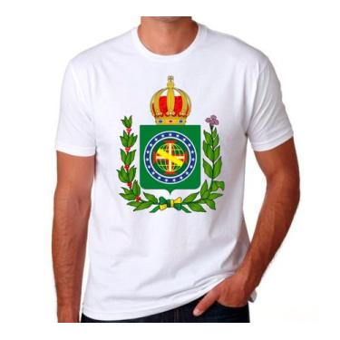 Imagem de Camisa branca com brasão do Império do Brasil - 100% poliéster - @meu.