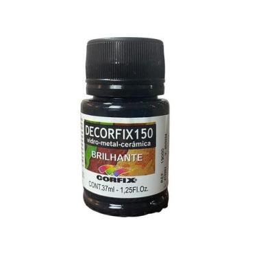 Imagem de Tinta Decorfix 150 Brilhante 37ml 321 Preto Corfix