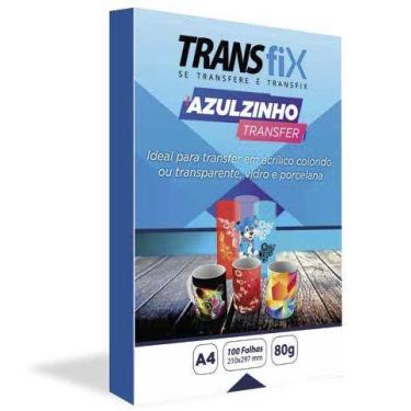 Imagem de Papel Azulzinho Solta Fácil Transfer Laser 100fls 80g - Transfix
