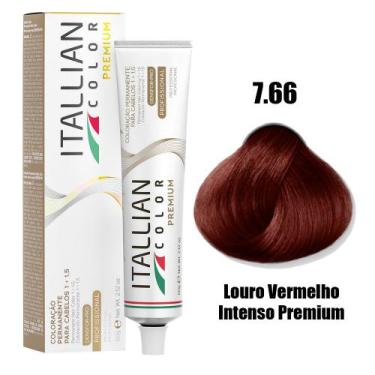Imagem de Coloração Itallian Premium Louro Vermelho Intenso 7.66  - 60g