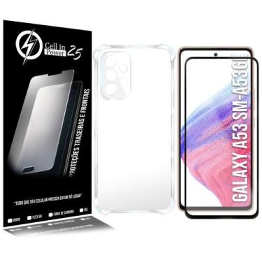 Imagem de Película Vidro 3D + Capa Anti SHOCK compativel Galaxy A53 5G A536 6.5 