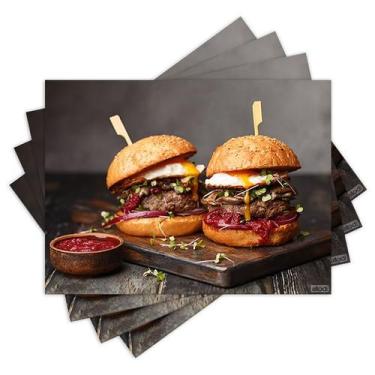 Imagem de Jogo Americano com 4 peças - Hambúrguer - Hamburgueria - 1300Jo - Allo