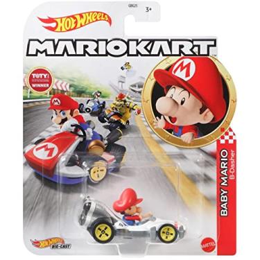 Imagem de Hot Wheels Personagens E Karts Do Mario Kart Como Carros Fundidos Em Escala 1:64