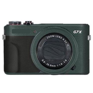 Imagem de Adesivo de capa de câmera G7XII para Canon G7X Mark II película protetora antiarranhões decoração protetora e resistência ao desgaste (verde turquesa)
