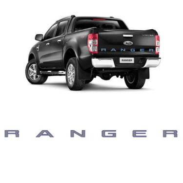 Imagem de Faixa Tampa Traseira Ranger 2013 A 2016 Prata Com Azul - MARÇON