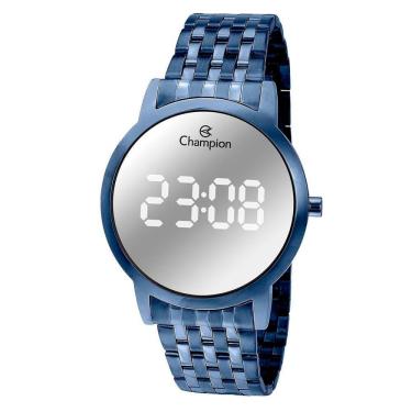 Imagem de Relógio CHAMPION feminino digital azul espelhado CH40099F