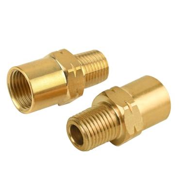 Imagem de XwaYexa Pacote com 2 adaptadores de arco inerte, rosca de 1/10.2 cm (NPT), conexões de mangueira de argônio, conexão de mangueira de argônio, conexões de regulador de argônio para tubos de mangueiras