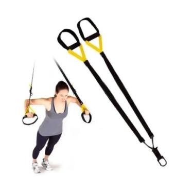 Imagem de Kit de exercícios com faixa suspensa Gym Fitness exercício funcional A