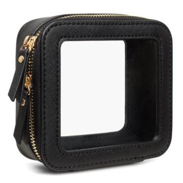 Imagem de Bolsa de maquiagem LETGO Clear TSA Approved Toalete Mini Black
