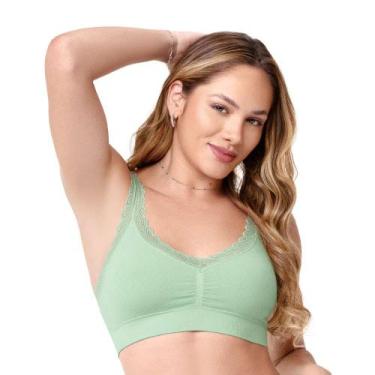 Imagem de Top Jacquard com Bojo Removível sem Costura Mousse de Limão Zee Rucci,