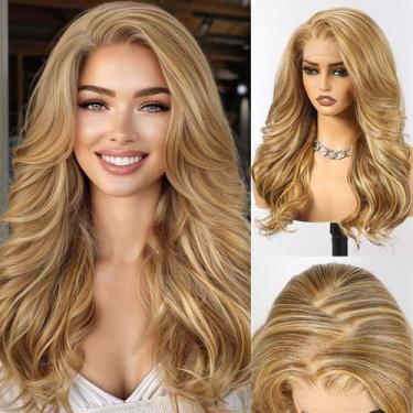 Imagem de Peruca frontal de renda sintética HAIRCUBE 13x6 HD 24 polegadas Blonde