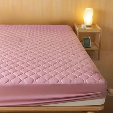 Imagem de Capa Protetora ImpermeáVel Para ColchãO Casal Queen/King - 100% ImpermeáVel AntiáCaros HipoalergêNica - Capa Matelada Com EláStico Para ColchãO Box E Espuma(Rose,King)
