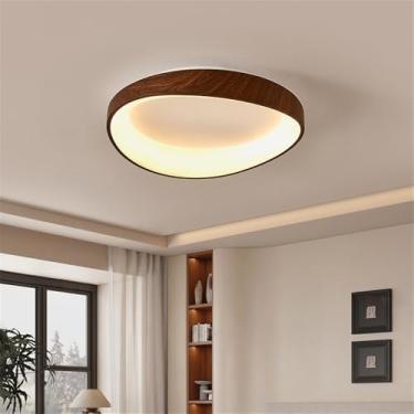 Imagem de Nórdico Moderno Quarto Lâmpada De Teto LED Moda Simplicidade Arte Sala De Estar Estudo De Restaurante Quarto Infantil Corredor Varanda Luz (3826C D48CM)