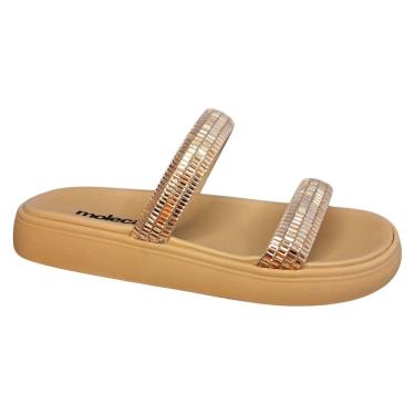 Imagem de Chinelo Feminino Papete Moleca Tiras  Brilho Casual 5469.142
