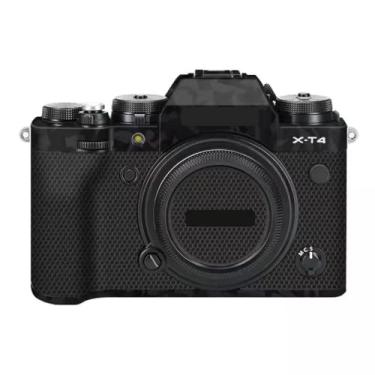 Imagem de X-T4 Adesivo de capa de câmera para FujiFilm X-T4 protetor de câmera película protetora anti-arranhões decoração XT4 (Shadow Camo Black)