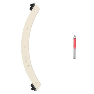 Imagem de Modelo de raio de canto redondo, modelo de roteador de raio portátil, ferramenta auxiliar de posicionamento de ângulo de arco preciso R100/R150/R200 para carpintaria DIY (R200)
