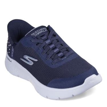 Imagem de Skechers Tênis de caminhada feminino, Slip-ins: GO Walk Flex - Krysta, Azul marino, 38