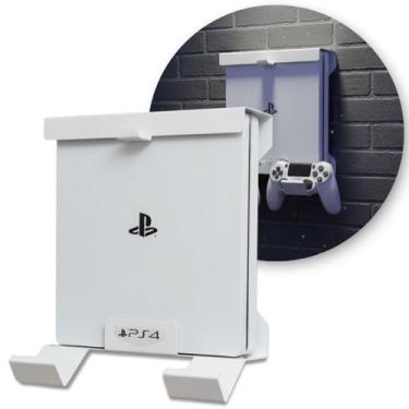 Imagem de Suporte Parede Pendurar Playstation 4 Modelo Ps4 Slim - Ipec